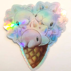 Snomcone Holographic Vinyl Sticker