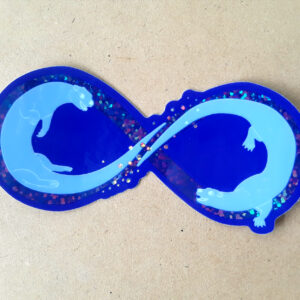 Infinotters Glitter Vinyl Sticker