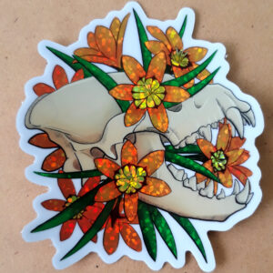 Harlequin Hyena Holo Vinyl Sticker