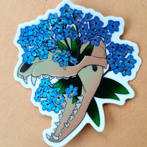 Forget Me Not Thylacine Sticker