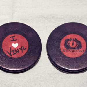 I love Vinyl Circle Compact Mirror