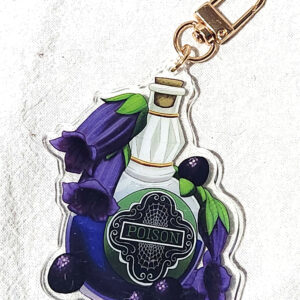 Belladonna Poison Bottle 3" Acrylic Charm